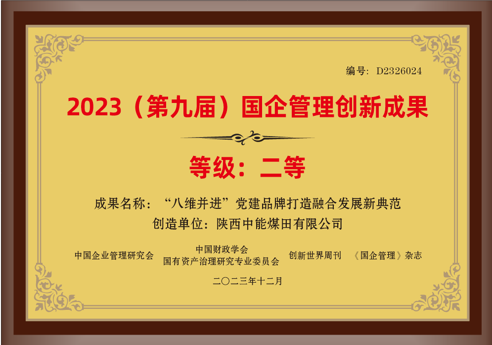 32.2023年，，，，，荣获中国企业治理研究会 中国财务学会国有资产治理研究专业委员会 立异天下周刊 《国企治理》杂志2023（第九届）国企治理立异效果二等奖；；；；；；.png